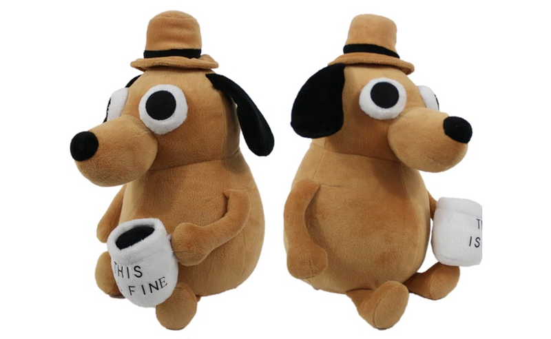 Dog plush on Kickstarter by K.C. Green